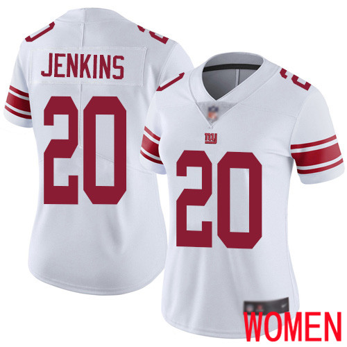 Women New York Giants #20 Janoris Jenkins White Vapor Untouchable Limited Player Football NFL Jersey